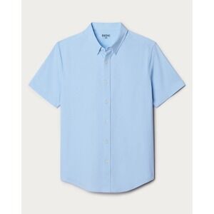 Rhone Shirt Mens Small Blue Commuter Short Sleeve Button Down Slim Fit Stretch